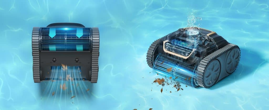 Robot limpiador aspirador suciedad piscinas sin cables calidad aspiración maxima
